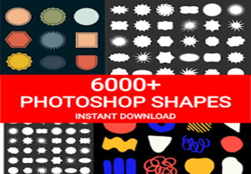 6000+ Adobe Photoshop Shapes